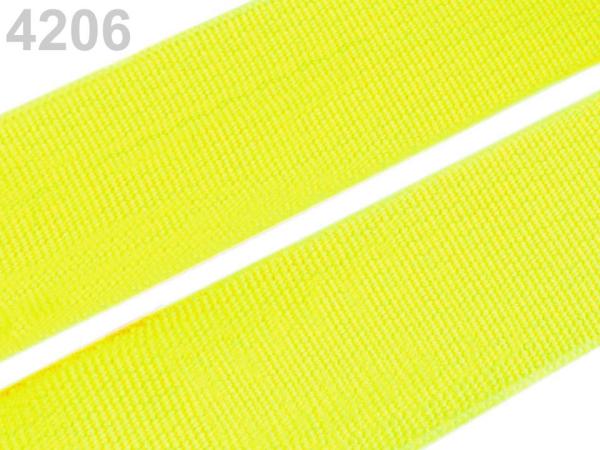Gummiband Neongelb 2 cm Breite